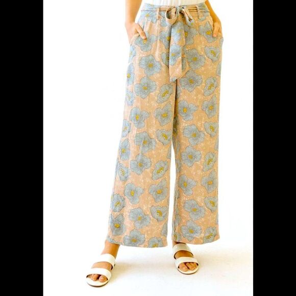Mystree wide leg tie waist pants NWT - Picture 1 of 6